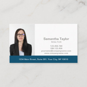 Carte De Visite Immobilier professionnel Ajouter photo et logo