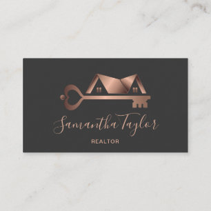 Carte De Visite Immobilier professionnel Ajouter un logo photo Rea
