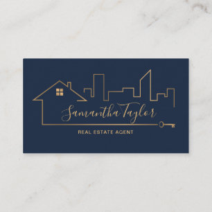 Carte De Visite Immobilier professionnel Ajouter un logo photo Rea