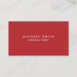 Carte De Visite Immobilier professionnel en rouge clair
