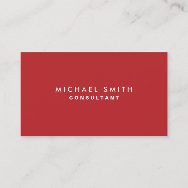 Carte De Visite Immobilier professionnel en rouge clair (Devant)