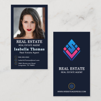 Carte De Visite Immobilier professionnel | Mise en page verticale