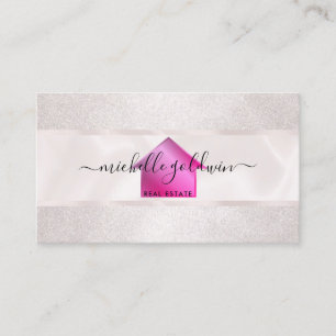 Carte De Visite Immobilier Professionnel Moderne Script House Busi