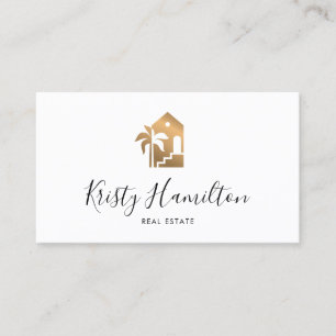 Carte De Visite immobilier professionnel plage maison bnb photo