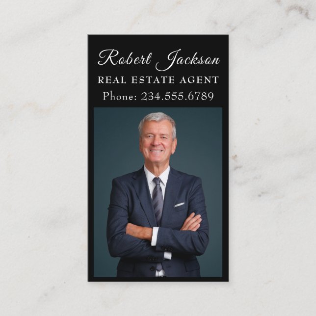 Carte De Visite Immobilier professionnel | Présentation de photos (Devant)