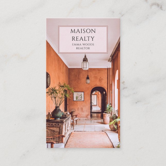 Carte De Visite Immobilier Realtor moderne (Devant)