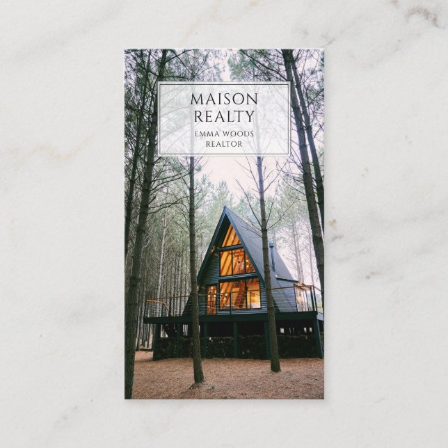 Carte De Visite Immobilier Realtor moderne (Devant)