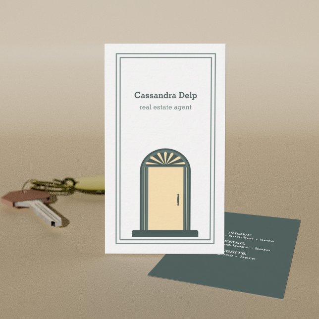 Carte de visite immobilier unique moderne (Créateur téléchargé)