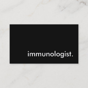 Carte De Visite immunologue.