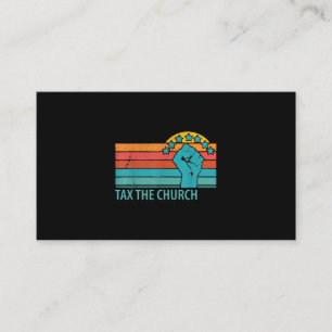 Carte De Visite Impôt L'Eglise Anti Religion Athéisme Atheist Secu