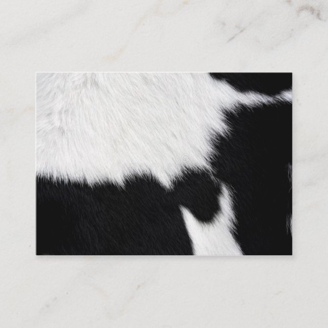 Carte De Visite Impression de la vache (Devant)