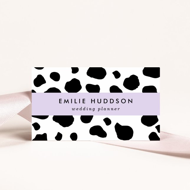 Carte De Visite Impression De Vache, Motif De Vache, Spots De Vach (Créateur téléchargé)