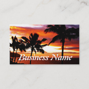 Carte De Visite Impression Hawaiian Sunset