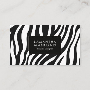 Carte De Visite Impression Zebra