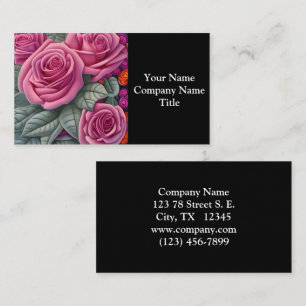 Carte De Visite Imprimante magnifique pastel victorien rose rose