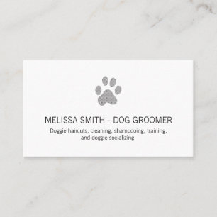 Carte De Visite Imprimantes de chien mignonnes