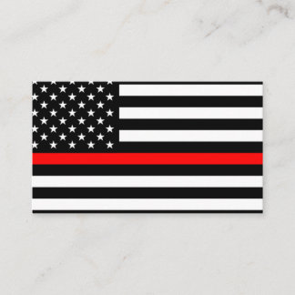 Carte De Visite Indicateur de ligne rouge mince