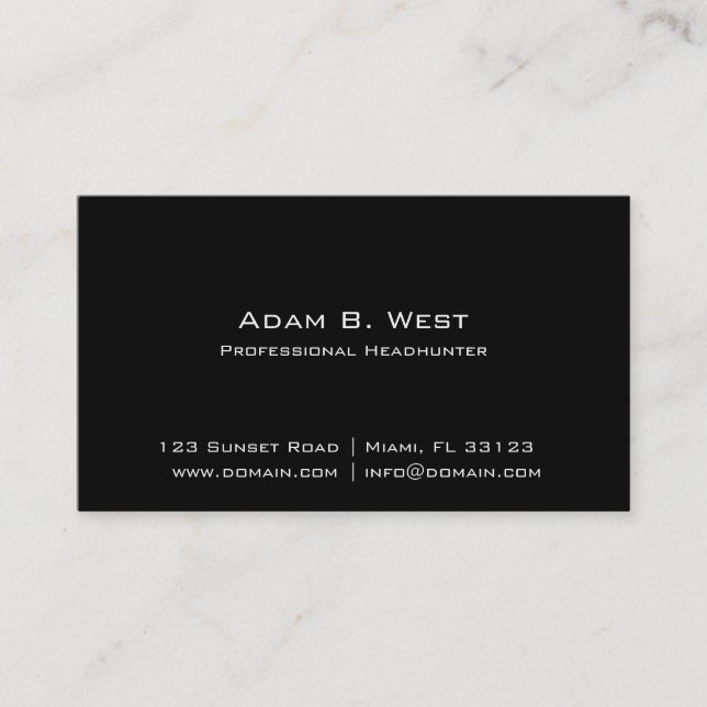 Carte De Visite Individualité (Devant)