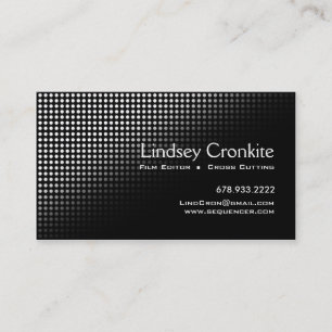 Carte De Visite Industrie du spectacle de Hollywood de rédacteur