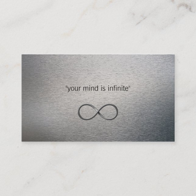 Carte De Visite Infini personnel de l'entraîneur | (Devant)