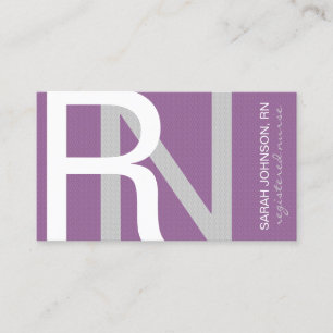 Carte De Visite Infirmière inscrite texturée CHOISIR LA COULEUR AR