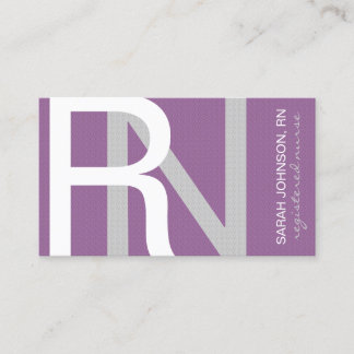 Carte De Visite Infirmière inscrite texturée CHOISIR LA COULEUR AR