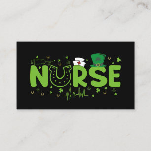 Carte De Visite Infirmière irlandaise Stethoscope Tenue de bloc Sa
