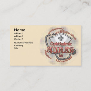 Carte De Visite Infirmière ophtalmique Axiom