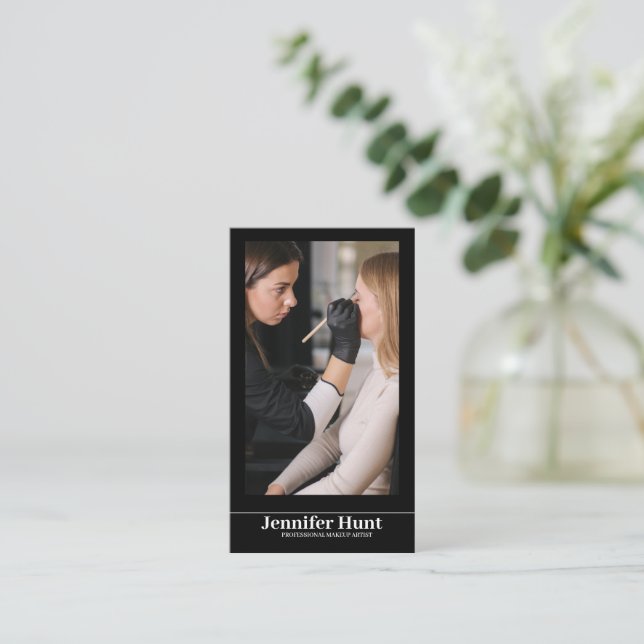 Carte De Visite Influence, Artiste maquillage minimaliste des médi (Debout devant)