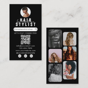 Carte De Visite Influencer Salon de beauté Maquillage des cheveux