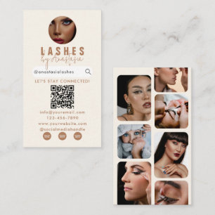 Carte De Visite Influenceur Maquilleuse Artiste Capillaire Cils Ph