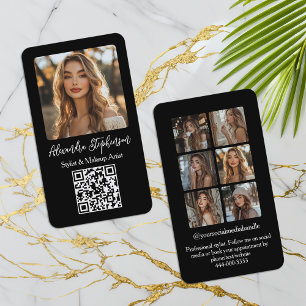 Carte De Visite Influenceur sur les médias sociaux de collage de p