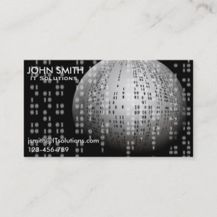 Carte De Visite Informaticien consultant en solutions informatique