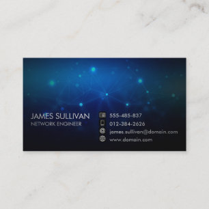 Carte De Visite Ingénierie informatique Circuits techniques lumine