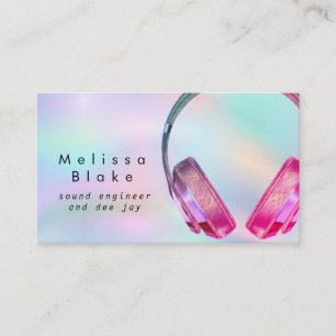 Carte De Visite ingénieur du son dee jay