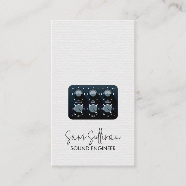 Carte De Visite Ingénieur du son Ingénierie audio (Devant)