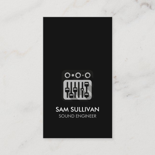 Carte De Visite Ingénieur du son Ingénierie audio (Devant)