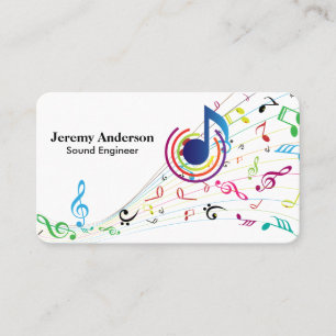 Carte De Visite Ingénieur du son   Musique   Remarques