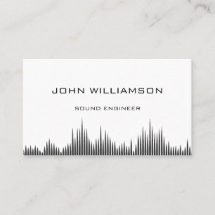 Carte De Visite Ingénieur du son personnalisé Ingénierie audio