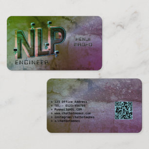 Carte De Visite 🤖 Ingénieur NLP Chatbot Développeur Conversationa