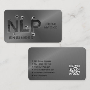 Carte De Visite 🤖 Ingénieur NLP Chatbot Développeur Conversationa