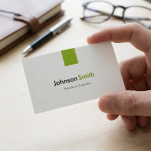 Carte De Visite Ingénieur pétrolier - Simple Mint Green