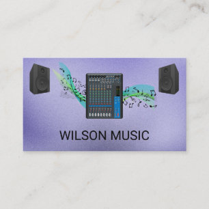 Carte De Visite Ingénieur son mixeur Divertissement