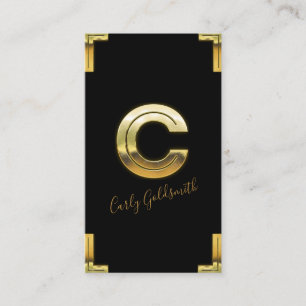 Carte de visite initial et frontière Gold C