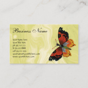 Carte De Visite Insectes ou bugs vintage, beau papillon