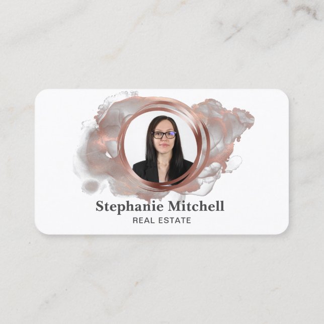 Carte De Visite Insérer un Modèle photo pour les professionnels (Dos)