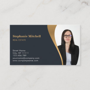 Carte De Visite Insérer une photo Ajouter un agent immobilier modè