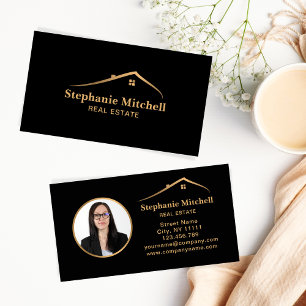 Carte De Visite Insertion Photo House Real Estate Ajouter Photo Re