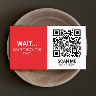 Carte De Visite Insertion promotionnelle du code QR