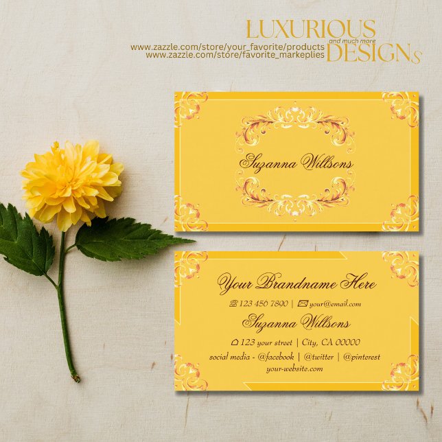 Carte De Visite Inspiration de la Tangérine Ornat Orange OEil (Créateur téléchargé)